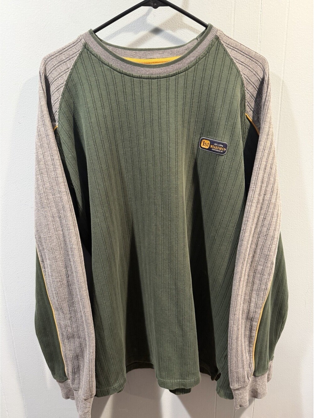 Mens Vintage 90’s Y2K Wearfirst Crewneck Shirt Size XL Multicolored Style Fit